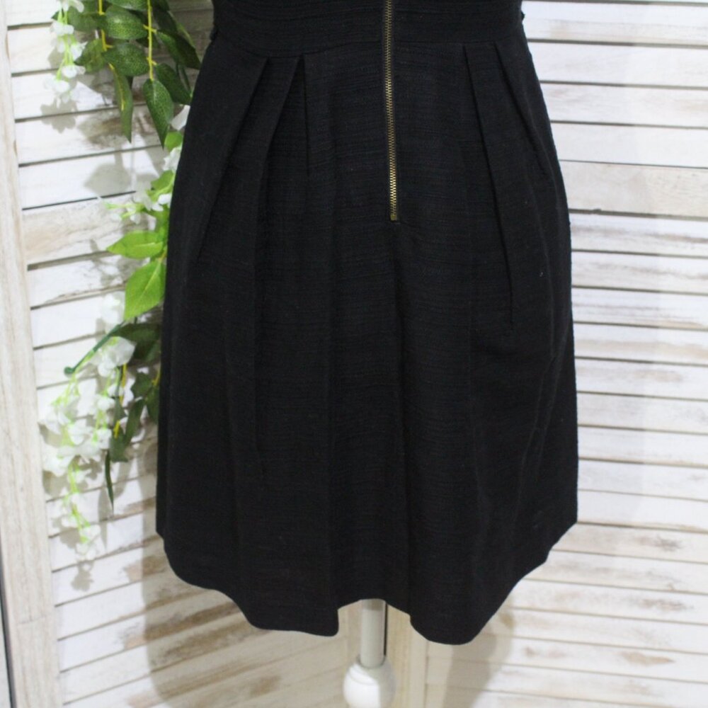 loft sleeveless A-line mini black dress (37) - Picture 8 of 15